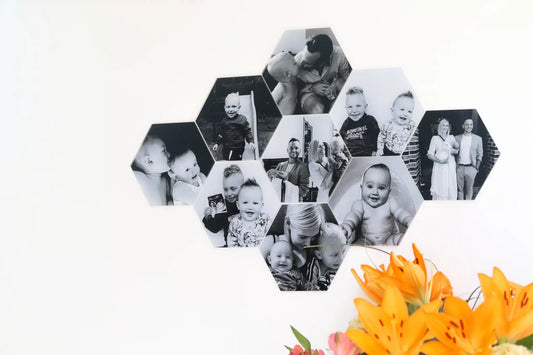 Zeshoek met persoonlijke foto - 15×15