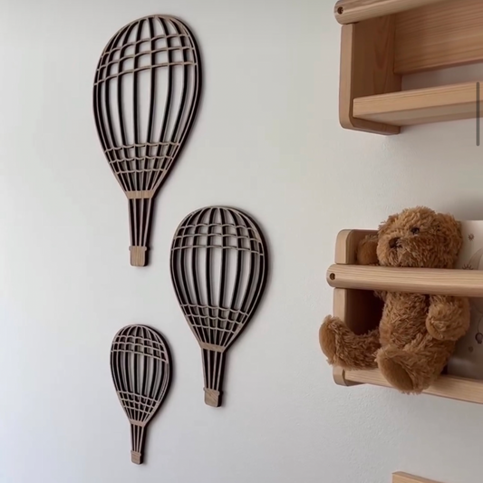 Luchtballonnen - 25x35, 19x26, 14x20 cm.