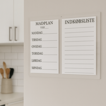 Weekmenu en boodschappenlijst - 50×33 cm