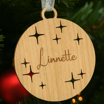 Kerstbal - Sterren - Ø8 cm
