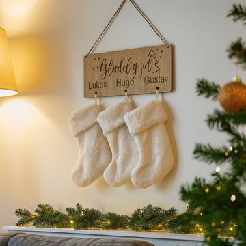 Kerstkalender - Eikenhout - Verschillende maten - 15 cm. hoog