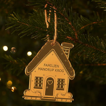 Kerstbal - Peperkoeken huisje