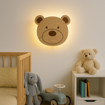 Kinderlamp – Beer – 25×21 cm