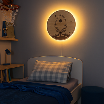 Kinderlamp – Raket #2 – Ø26 cm