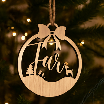 Kerstbal - Rendier - Ø8 cm
