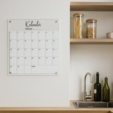 Herbruikbare wandkalender - 40×40 cm