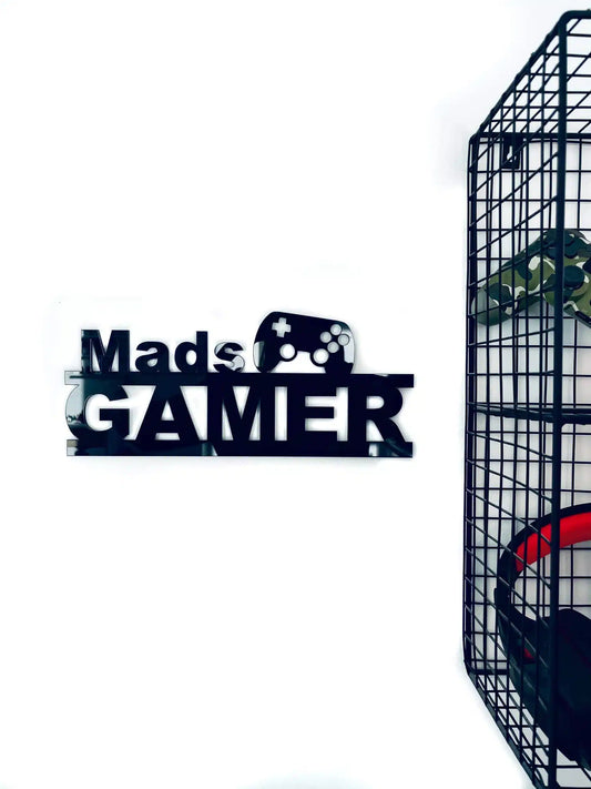 Naambordje - Gamer - 28×19 cm