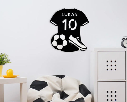 Naambord - Voetbalshirt - 50x45 cm