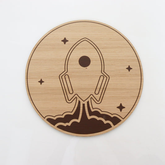 Kinderlamp – Raket #2 – Ø26 cm