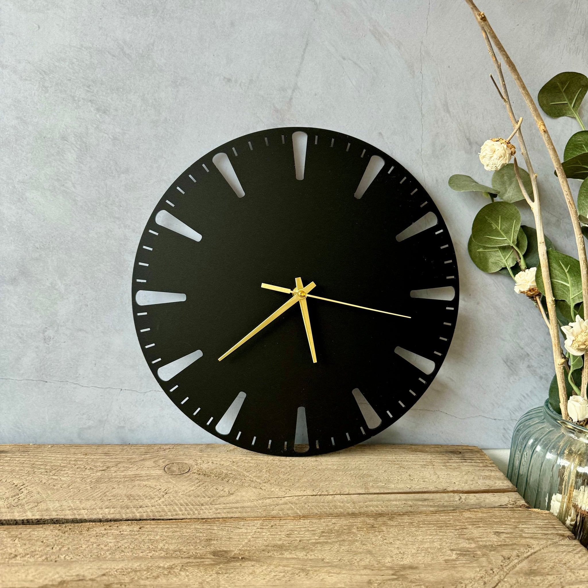 Wandklok - Mat zwart #2
