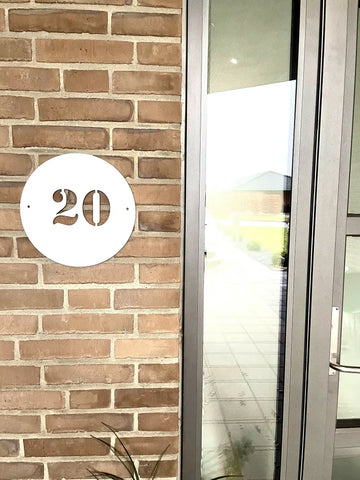 Huisnummer - Rond