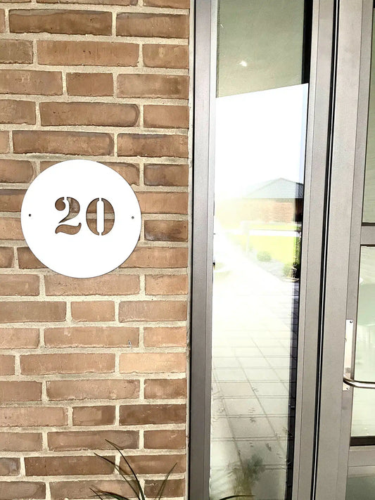 Huisnummer - Rond