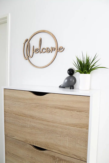 Wanddecoratie - Welkom- 41×32 cm