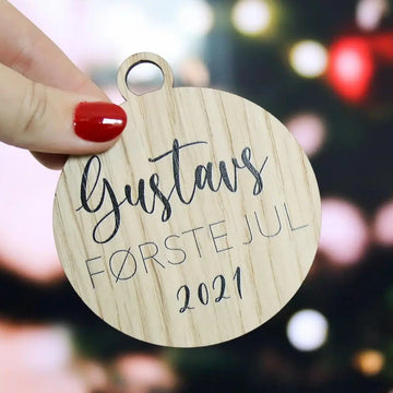 Kerstbal - Mijn eerste Kerstmis - Ø8 cm