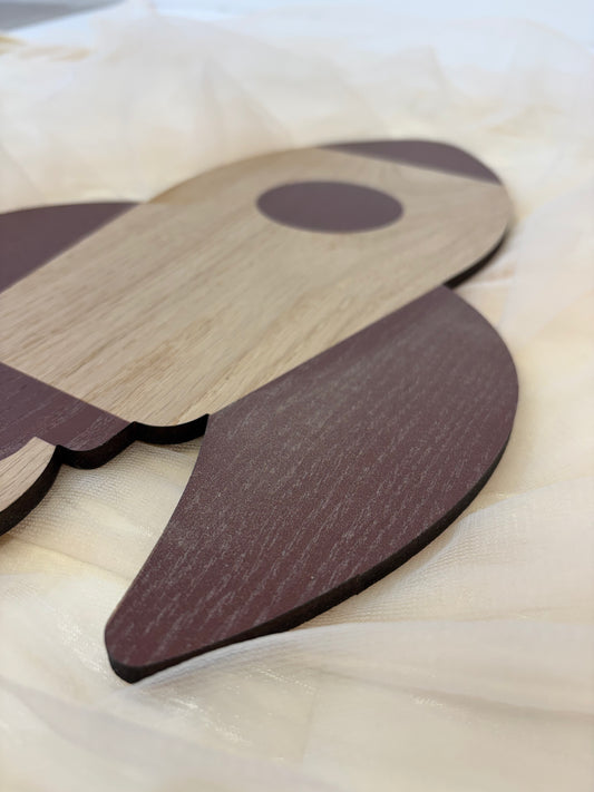 Kinderlamp – Uitsnede Raket – 32x31 cm