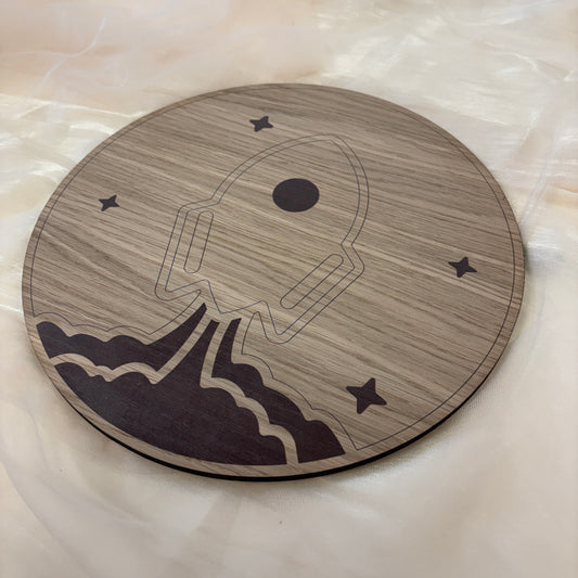 Kinderlamp – Raket #2 – Ø26 cm