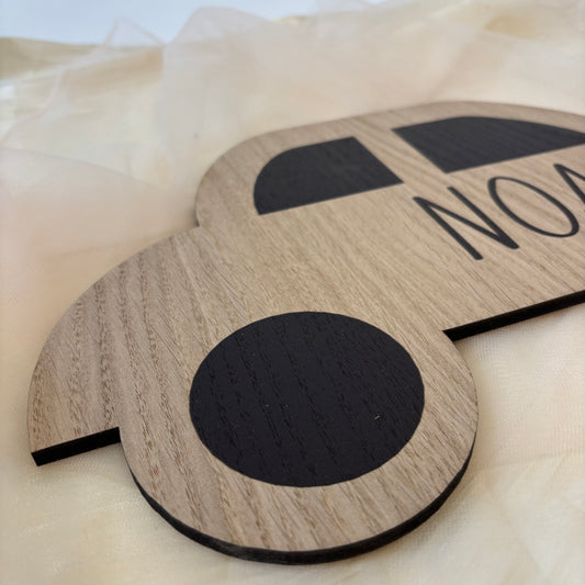 Kinderlamp – Auto met naam – 42×28 cm