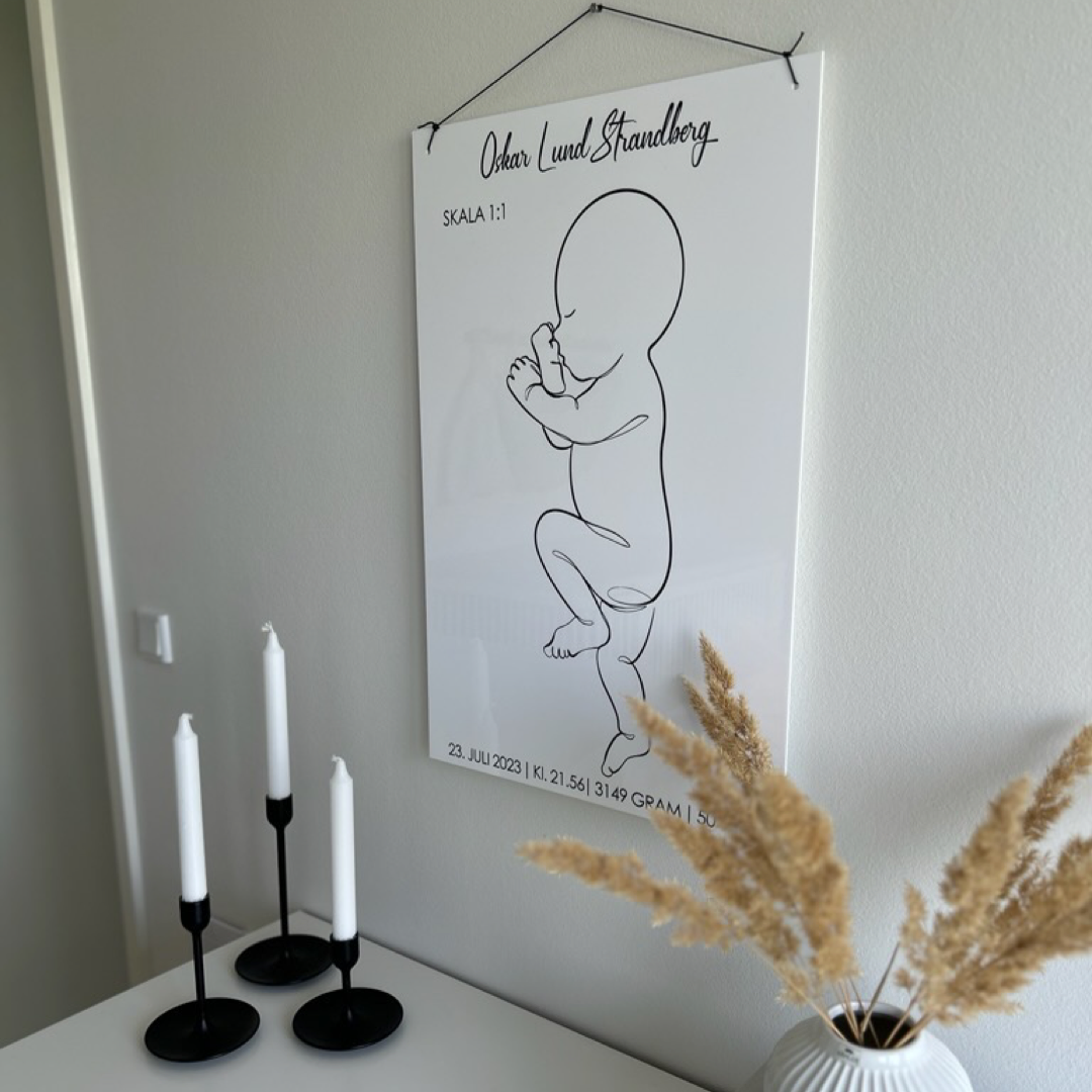 Geboorteposter - 40×60 cm