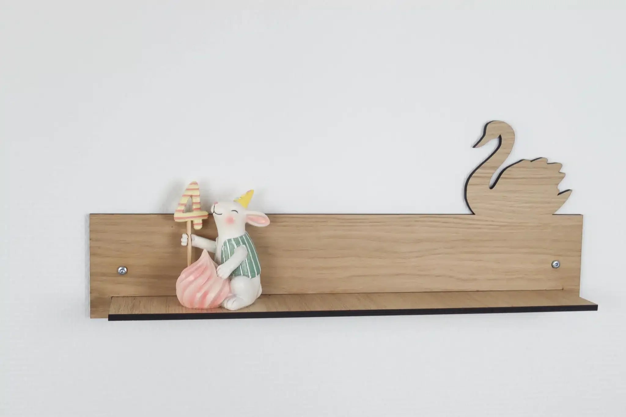 Wandplank - Zwaan - 50x20x8 cm