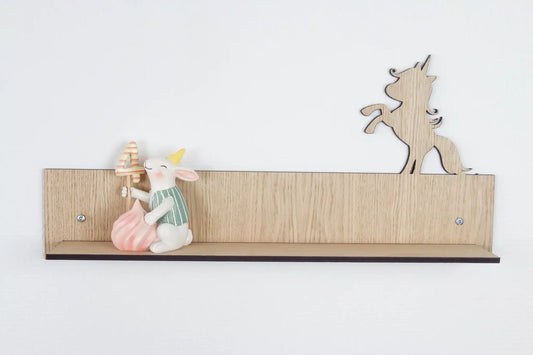 Wandplank - Eenhoorn - 50x20x8 cm