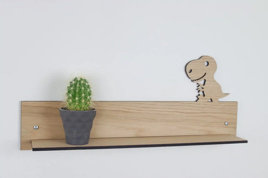 Wandplank - Dinosaurus - 50x20x8 cm