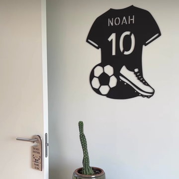 Naambord - Voetbalshirt - 50x45 cm