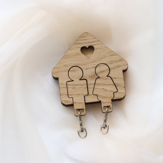 Sleutelhuisje - familienaam - Diverse formaten