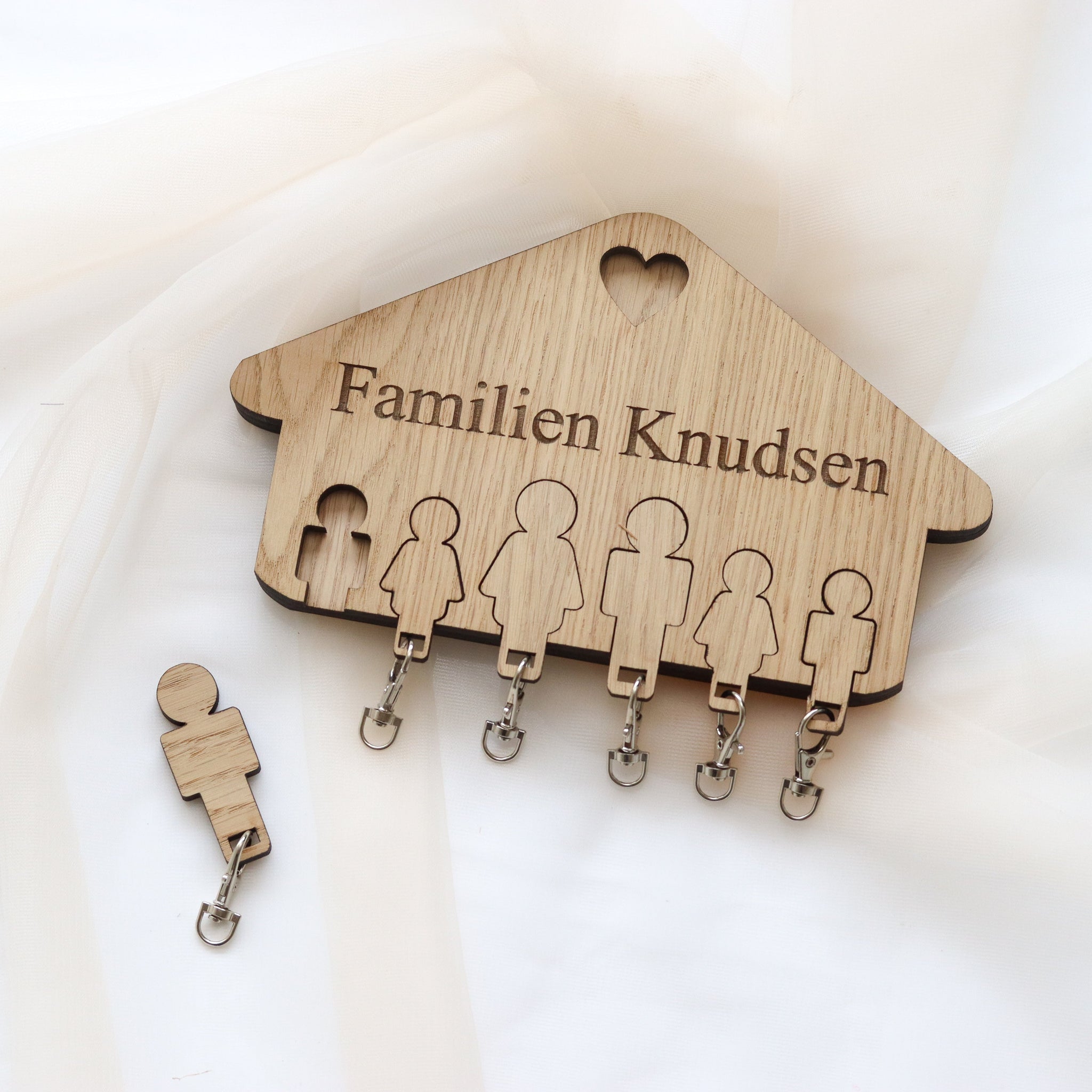 Sleutelhuisje - familienaam - Diverse formaten