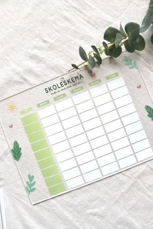 Lesrooster #1 - Verschillende groottes