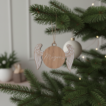 Kerstbal - herinnering - 10x7 cm.