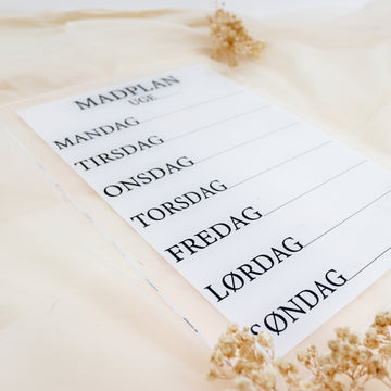 Weekmenu - 24,5×33 cm