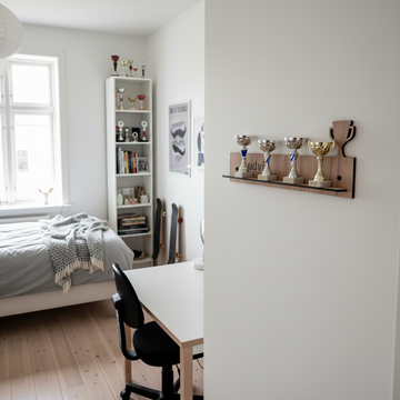 Trofeeënplank met naam - 50x20x8 cm