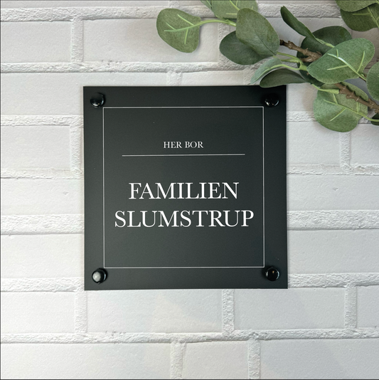 Naambord Huis - Eigen naam - Vierkant