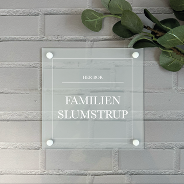 Naambord Huis - Eigen naam - Vierkant