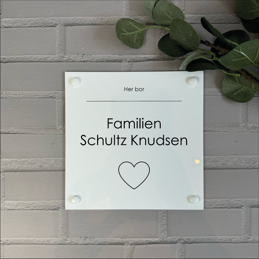 Naambord Huis - Eigen naam - Hart