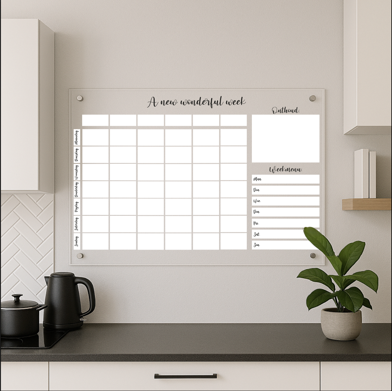 A new wonderful week - Kalender - 60x40 cm