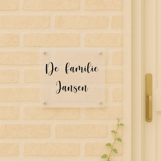 Naambord Huis - Eigen naam