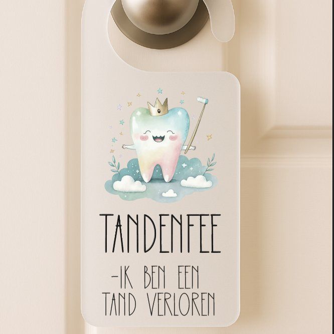 Deurhanger tandenfee - 21x8 cm.