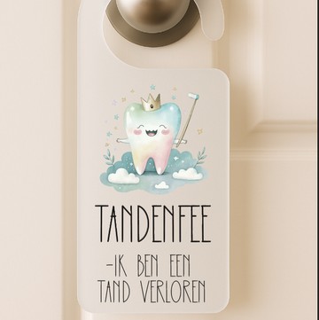 Deurhanger tandenfee - 21x8 cm.