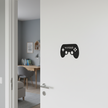 Naambordje - Controller met naam - 25×16 cm