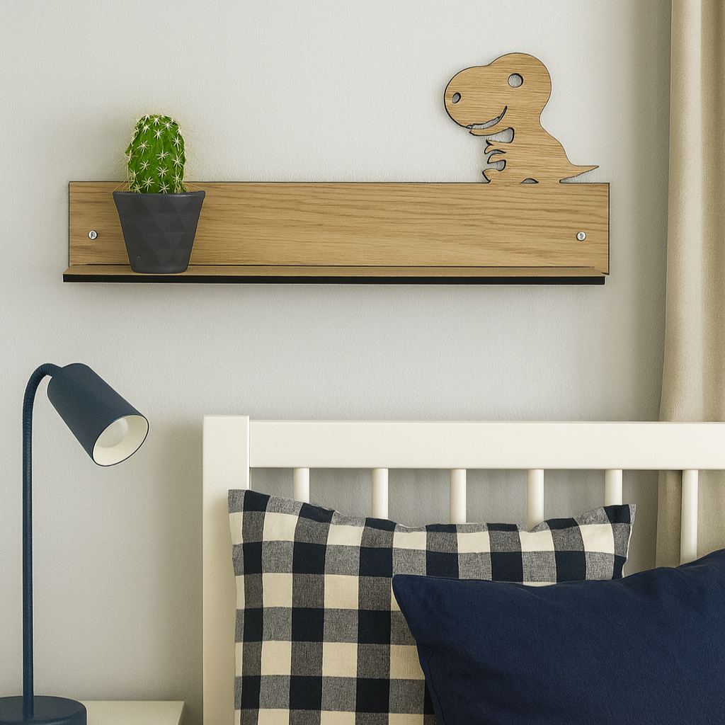 Wandplank - Dinosaurus - 50x20x8 cm