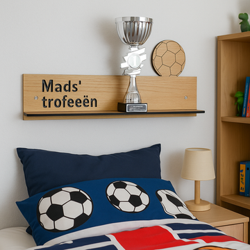 Wandplank - Voetbal - 50x20x8 cm