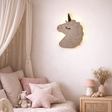 Kinderlamp – Eenhoorn – 28×34 cm
