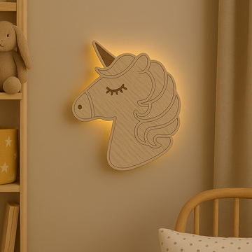 Kinderlamp – Eenhoorn – 28×34 cm