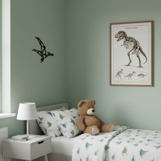 Vliegende dinosaurussen - 40×40 cm
