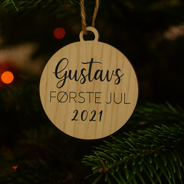 Kerstbal - Mijn eerste Kerstmis - Ø8 cm