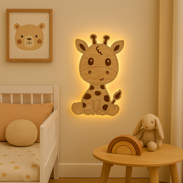 Kinderlamp – Giraf – 28×36 cm