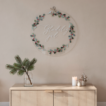 Kerstkrans voor aan de deur - 40×40 cm