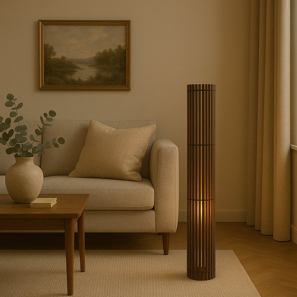 Pendel vloerlamp – Recht – 15×120 cm
