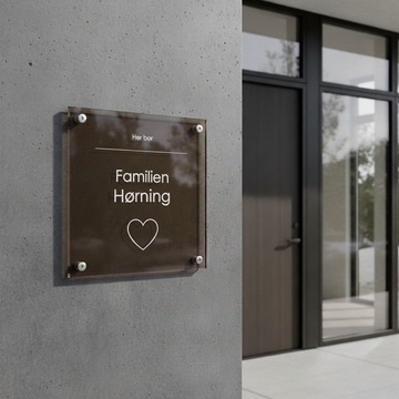 Naambord Huis - Eigen naam - Hart